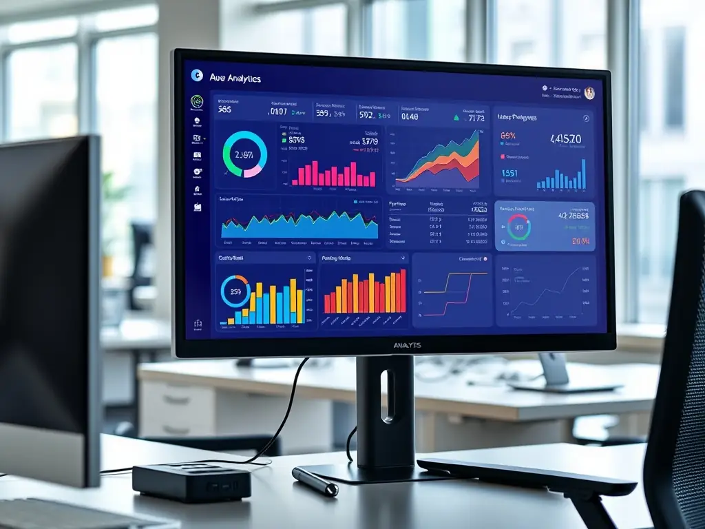 An image depicting real-time data monitoring, showing dashboards and analytics derived from scraped data, illustrating the value of continuous data insights.
