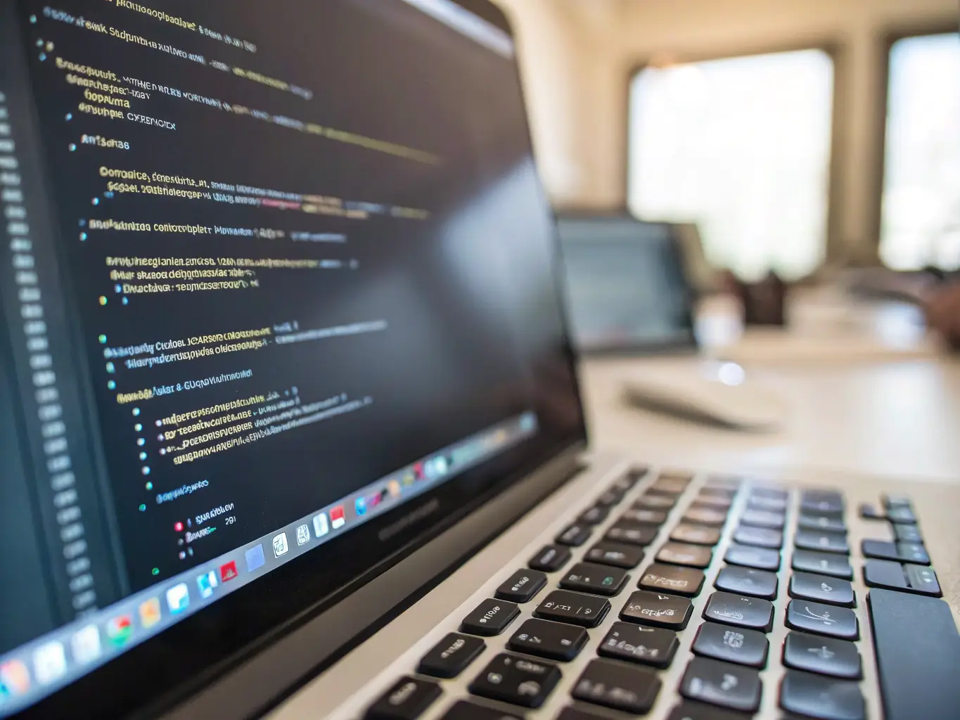A visual representation of code being written and executed, highlighting the automation and efficiency of Zylixone's script development service.